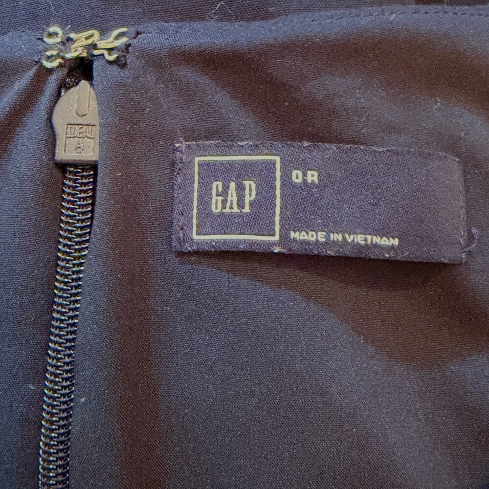 GAP Navy Blue Cocktail Dress Size 0 - Like new - Picture 9 of 10